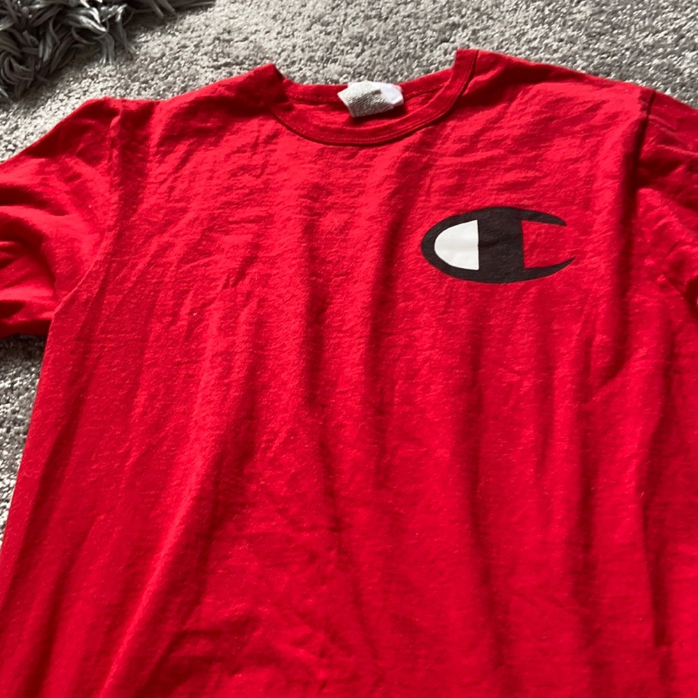 Red champion long sleeve